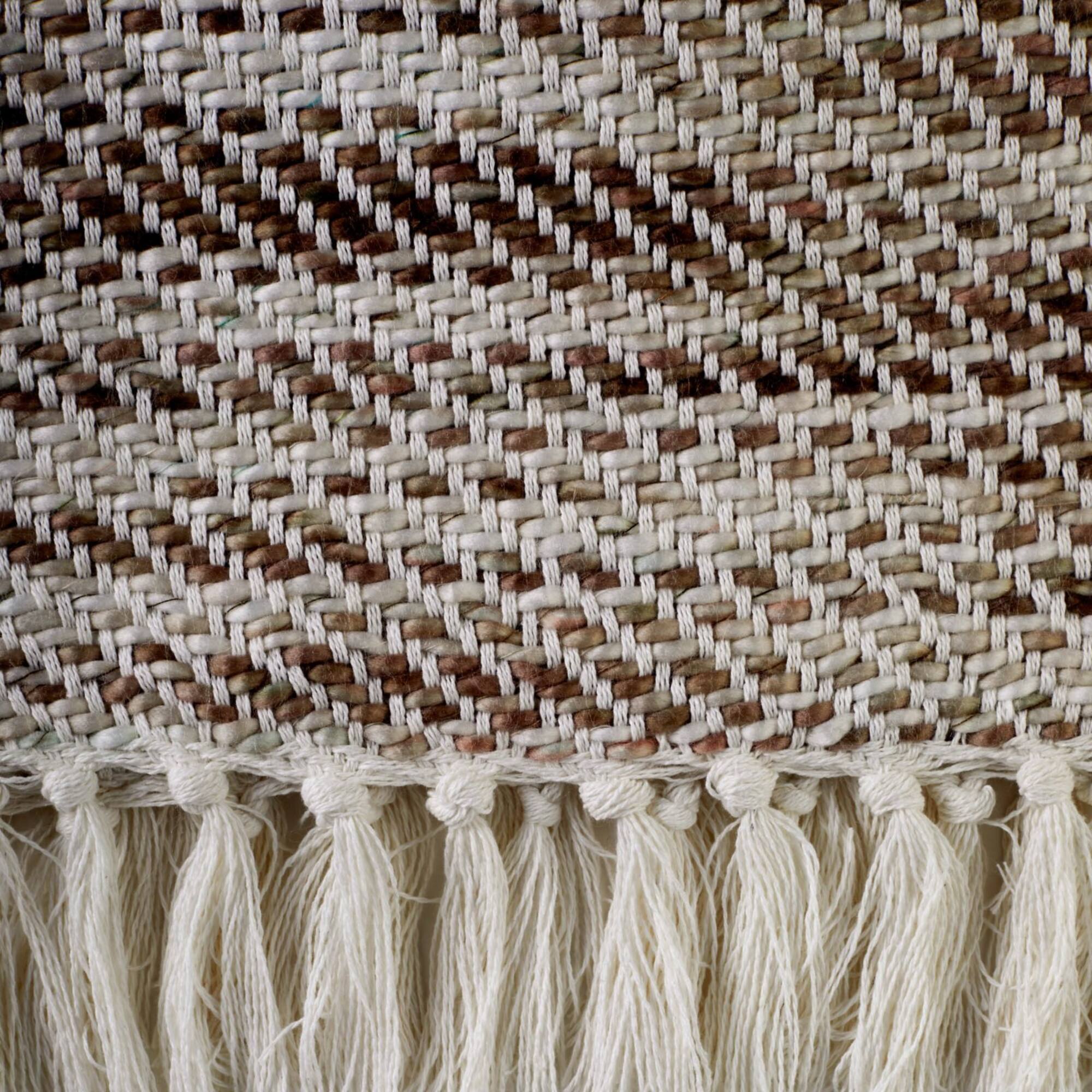DII® Natural Tone Diagonal Stripe Acrylic Throw